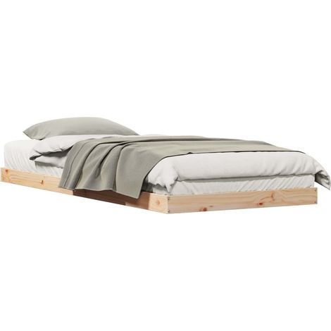 Maison Exclusive - Bodenbettrahmen Natur 90 x 220 cm Massives Kie