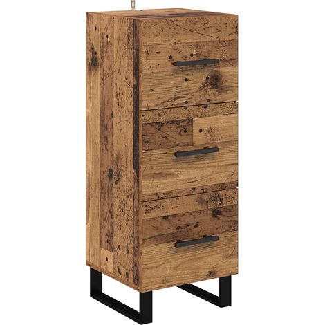 Sideboard/Anrichte/Buffet Altholz 34,5 x 34 x 90 cm Holzwerkstoff LXWW603237 (1/5)