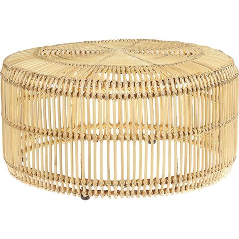 Couchtisch LIMNI Rattan Hellbraun