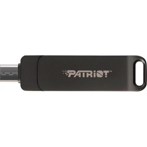 Clé USB PATRIOT Rage R550 32 Go 100 Mo/s USB A+C, design pivotant (PE32GR550DSAD), noire