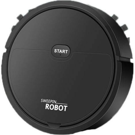 Aspiradora robot USB inteligente 3 en 1 con función de aspirado y barrido automáticos para apartamentos pequeños (1/5)