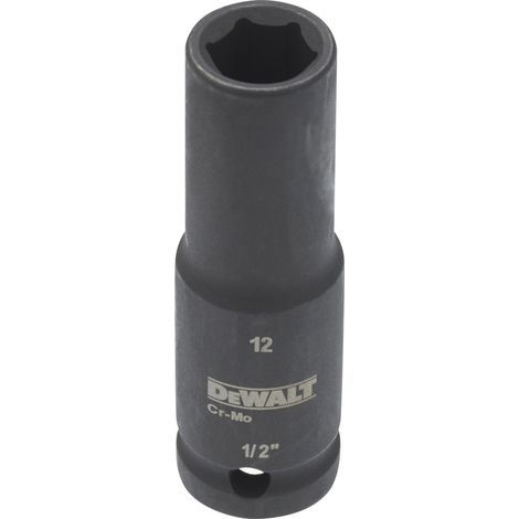 DeWalt Steckschlüssel lang 12 mm 1/2 schlagfest (1/2)