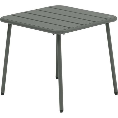 Mesa de centro de jardín Phuket 45x45cm verde laurel - Hespéride (1/5)
