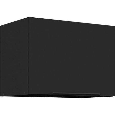 Küchen Kurzhängeschrank 50 cm SIENA Schwarz Küche Küchenzeile Küchenblock (1/5)