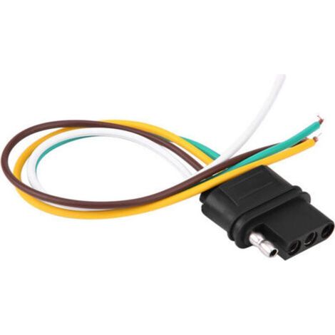 Connecteur de cblage de prise de remorque à 4 broches Kit de douille de prise de lumière de remorquage TM8010 (1/4)
