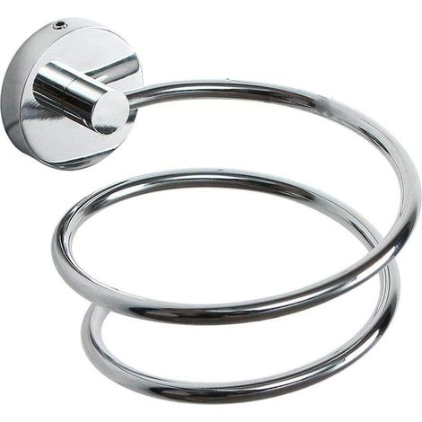 Wandmontierter Haartrocknerhalter, Haartrockneraufbewahrung/Halter aus Edelstahl 304, Badezimmerzubehör (1/3)