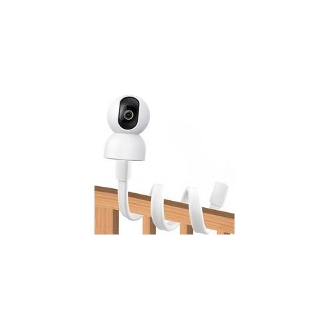 Support pour Babyphone, Support de Moniteur Flexible Support de Caméra Bébé Universel avec Connexion à Vis 1/4, Support de Serrage Sécurité sans Perçage pour Bébé Support Camera Vidéo (1/5)