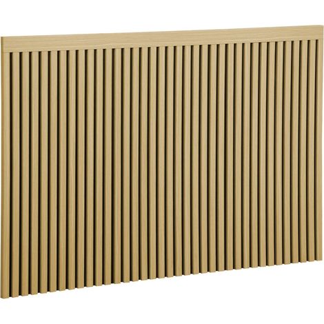 sweeek - Tête de lit décor bois tasseaux décoratifs 140cm naturel - Heddo (1/4)