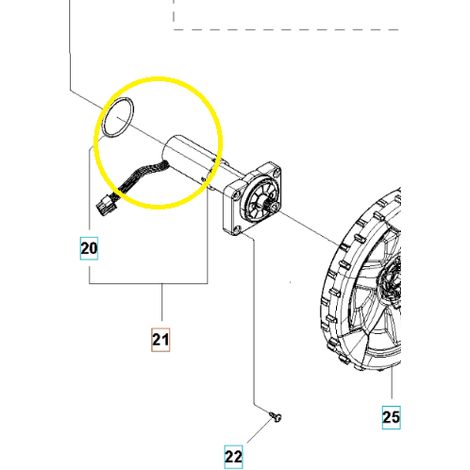 Kit moteur tondeuse 420 Husqvarna d'origine