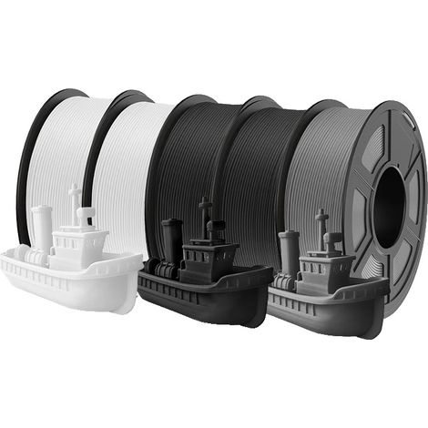 Filamento per stampante 3D, ecologico, stampa di alta qualità, PLAY G 2Bk 2WT GY (1/2)