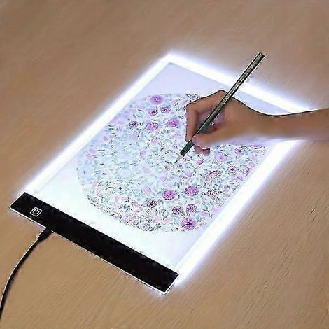 Tablette à dessin LED A5/A4/A3 avec 3 niveaux de luminosité / boîte lumineuse A4 (1/4)