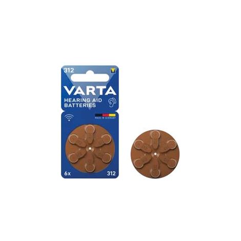 Pila Specialistica a Pastiglia per Apparecchi Acustici Varta 10 Cod 239011