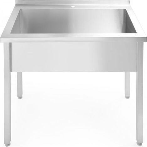 Piscine traiteur simple cuve Budget Line ACIER 800 x 600 x 850 cm - Hendi 811009 (1/5)