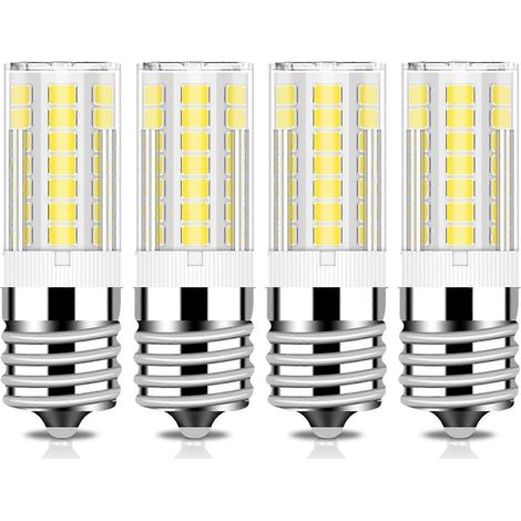 Ampoule de réfrigérateur KEI D28x kel 2816x 3,5 W E17 LED de remplacement pour congélateur, référence 5304517886 ampoule de réfrigérateur blanc lumière du jour 5 000 K, référence 5304522314 lot de 4 (1/5)