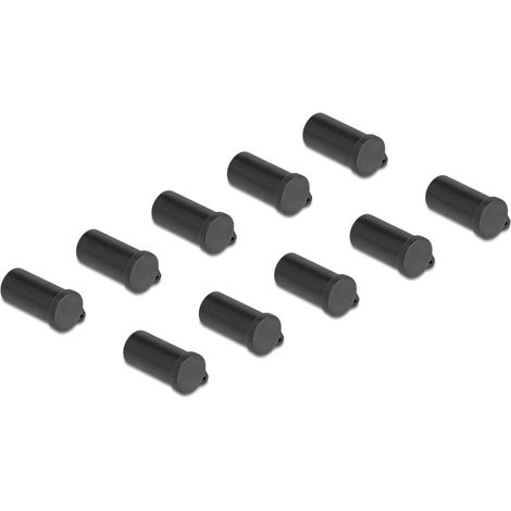 Delock Cubierta antipolvo para MC4 - DL4 hembra 10 piezas en negro