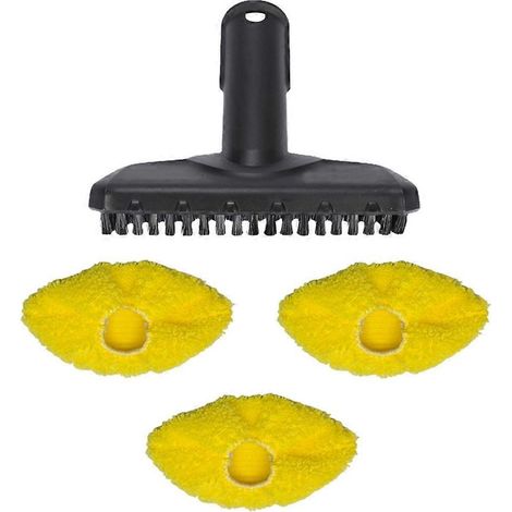 Handbürsten- und Mikrofasertuch-Set für Kärcher Dampfreiniger SC1, SC2, SC3, SC4 und SC5 – Ersatzteile für die Handdüse (1/5)