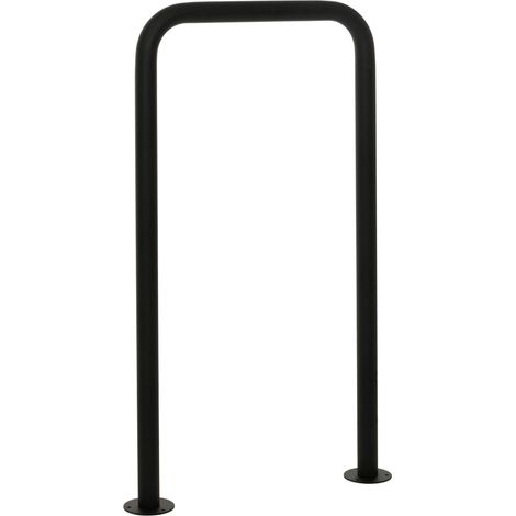 Durchgangssperre HHG-846, Sperre Bügel Absperrpfosten Absperrung Durchfahrtsperre, Stahl pulverbeschichtet 120x70x12cm
