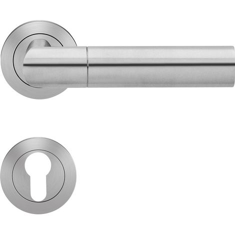 KARCHER DESIGN Drückergarnitur ER48 PZ0 71 - Oregon, Profilzylinder, Edelstahl