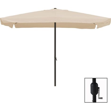 Trade Shop - Copy Of Ombrellone Da Giardino Esterno Balcone Terrazzo Verde 3x2 Mt Con Manovella 223220 - (1/5)