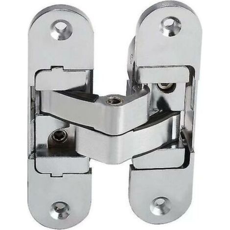 3D Concealed Hinge. Satin stainless steel. 2 pieces, 2395mm (left and right) (1/4)
