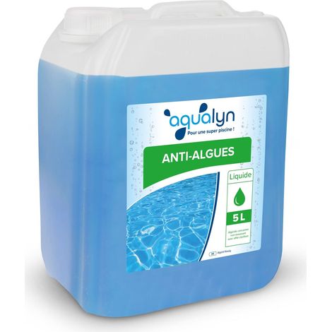 Anti-algue piscine 5 L Aqualyn Lot de 2