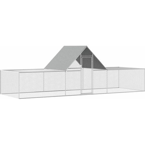 Maison Exclusive - Hühnerstall 6x2x2 m Verzinkter Stahl