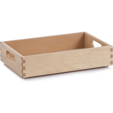 Zeller 13305 Scatola Multiuso, Legno, Beige, 30x20x7 cm (1/3)