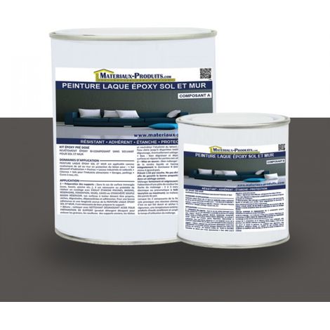 Peinture laque Epoxy Sol et Mur - 2.5 Kg Gris basalte - MATPRO (1/5)