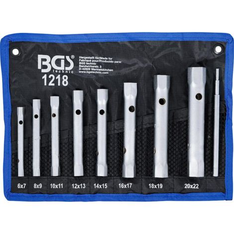 Jeu de cles tubulaires, cles a tubes 6 x 7 - 20 x 22 mm (1/3)