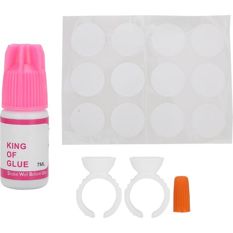 Anneau de colle à cils 7ml, joint de tasse pour extension de cils, kit durable pour pose de cils (1/5)