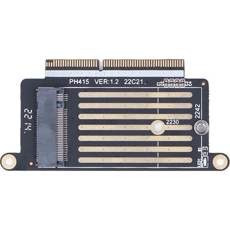 M.2 NVMe SSD-Konverteradapter für iOS-Laptops PRO A1708 (2016–2017): Einfache SSD-Installation auf einer NGFF M.2 MKey SSD. NVMe-Erweiterungskarte. (1/5)