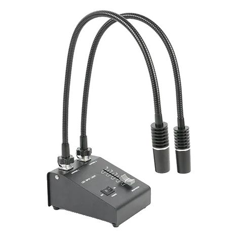 Lampada LED a collo d'oca per microscopio, 6W, luce bianca fredda 6500K (1/2)