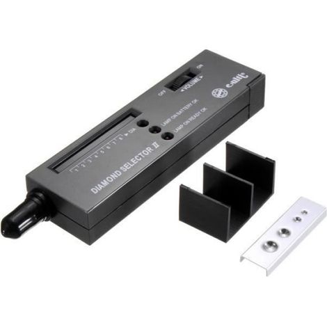 Testeur De Diamants - Détecteur De Moissanite - Pour Pierres Précieuses - Sonore Et LCD - 135 X 40 X 20 Mm - Noir - 1 Pièce (1/3)