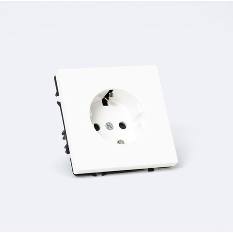 Enchufe Schuko Tipo F Luxe 990 Blanco