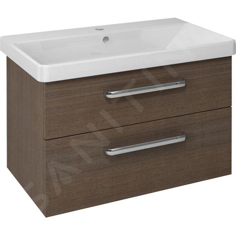 Sapho Theia - Meuble lavabo 756x500x435 mm, 2 tiroirs, pin rustique TH080-1616 (1/3)
