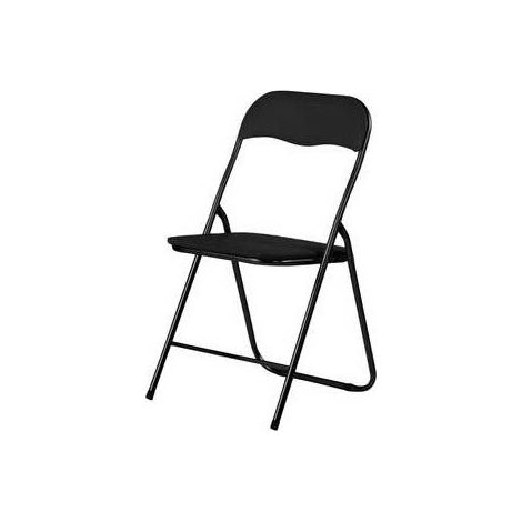 6 x SEDIA PIEGHEVOLE POLO NERO/NERO