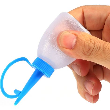 Leere 30-ml-Flasche mit Ausgießer, 6er-Packung, Jet-Dispenser für Industriekleber, Öl oder Gel, präzise Kunststoffspitze, einfache Dosierung. (1/5)