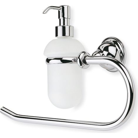 STILHAUS Elite porta salviette anello con dosatore satinato cromato codice prod: 000EL7908D