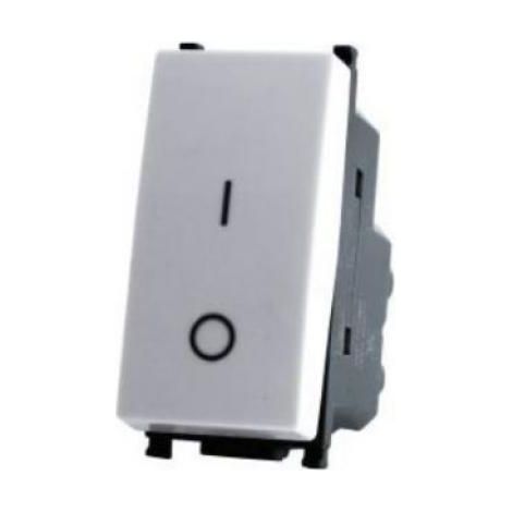 Interruttore bipolare gem compatibile con vimar plana 14015 16a bianco - 602b