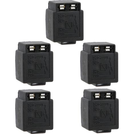 Relais Clignotant Auto 5 Pièces 4 Broches 12V DC 30A Fusible Véhicule Antichoc Étanche Contrôle Lumière JD1912 (1/5)