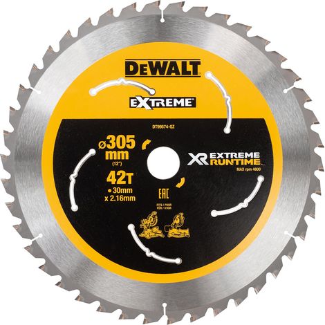 DeWALT - Lame de scie circulaire à bois 305x30 mm, 42 dents DT99574