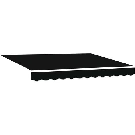 Maison Exclusive - Tenda Retrattile Nero 350 x 250 cm Poliestere e Acciaio