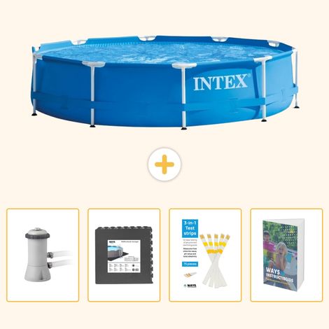 Intex Piscine Tubulaire Ronde - 366x76 cm - 5-pièces SCB131 (1/5)