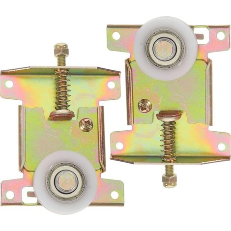 2 Piece Furniture Wardrobe Concave Sliding Closet Pulley Roller Silent