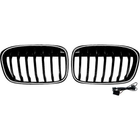 Parrilla delantera tipo riñón con luz LED para BMW X1 F48 F49 2015-2019. Accesorios exteriores para automóviles. (1/5)