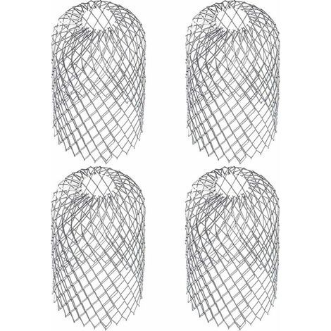 4 Pièces Crapaudines pour Gouttière D’Environ Filtres De Gouttière Grille Grillage Stop Feuille Crapaudine Crépine Pare Feuille Cache Gouttière Acier Inoxydable 6,69 X 3,15 Pouces (1/5)