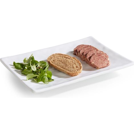 Plat en Mélamine Rectangulaire Blanc L 30 à 35 cm - Pujadas