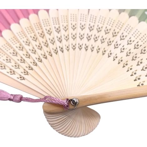 Ventilateur de bambou pliant avec cadeau d'anniversaire de su danser Cosplay décoration de la fête de mariage (1/5)