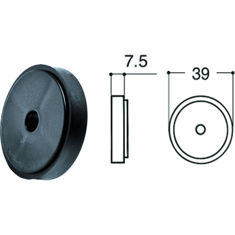 Spessore per fermapersiane in nylon grillo - mm.7,5 - 30 pz