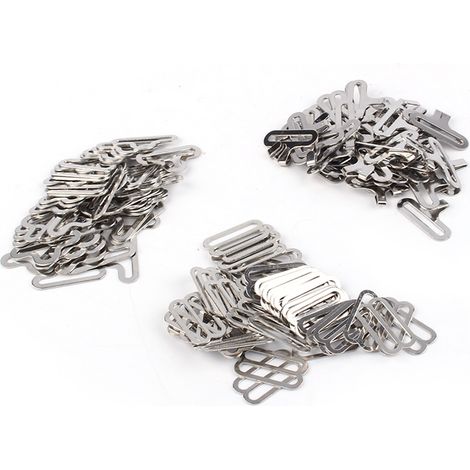 50sets Metal Adjustable Bow Tie Hardware Cravat Clip Hook Fastener Necktie Strap (1/5)